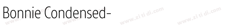 Bonnie Condensed字体转换